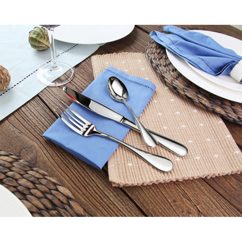 Symple Stuff Berg Stainless Steel (18/10) Flatware Set - Service for 12