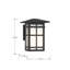 Lanterne 1 lumière de 10 po de hauteur Grydton-131230056