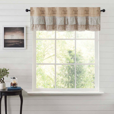 Tullett Cotton Floral Ruffled Window Valance