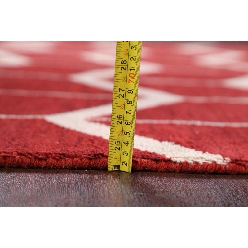 Tapis de zone en laine 5 pi 4 po x 8 pi 1 po one-of-kind noué la bourgogne Yarbrough