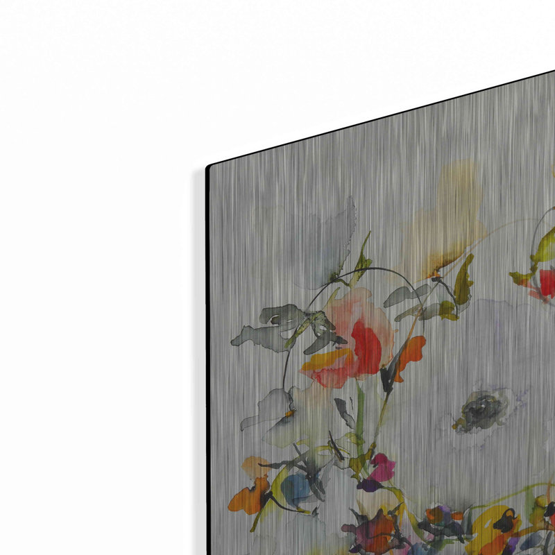 Red Barrel Studio® «Gardenia 11» par Karin Johannesson, art mural en métal, H 24 po x l 16 po