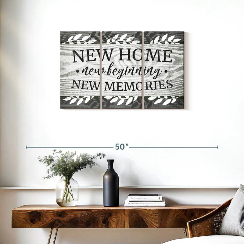 Plaque murale New Home I, H 20 po x l 33 po