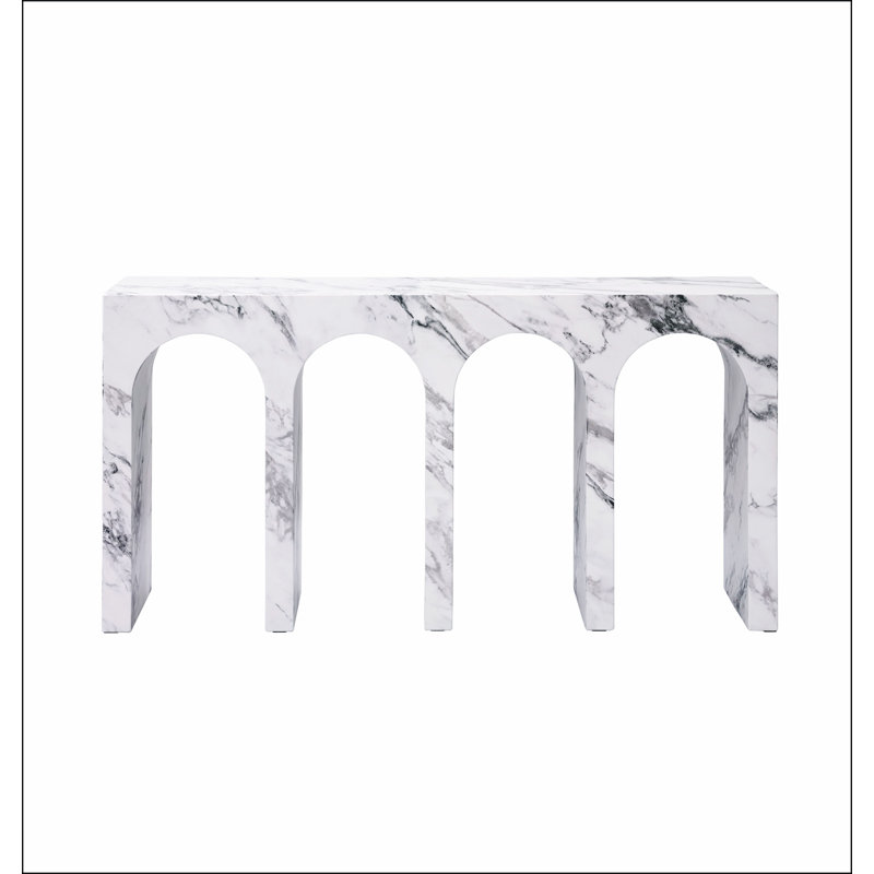 Fritzy Engineered Stone Console Table