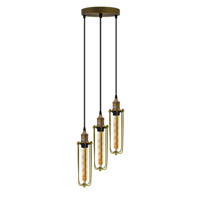 Derrickson 3 - Light Gold Cluster Pendant