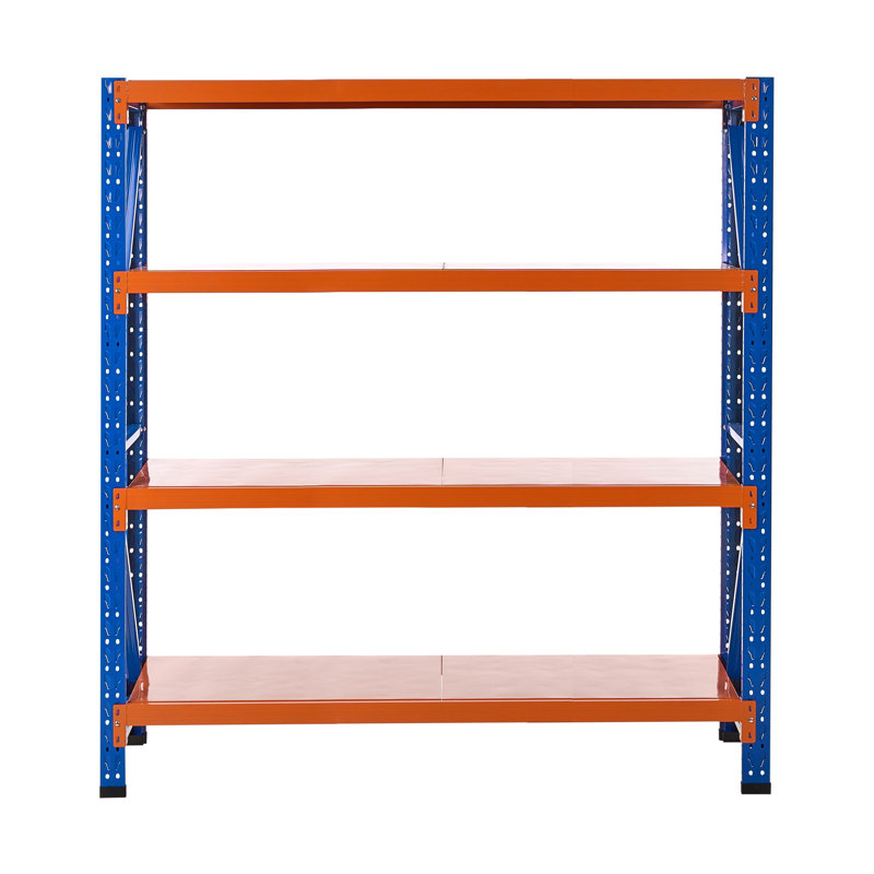 Steel Basic Storage System, 200cmH x 200cmW x 60cmD, Orange/Blue