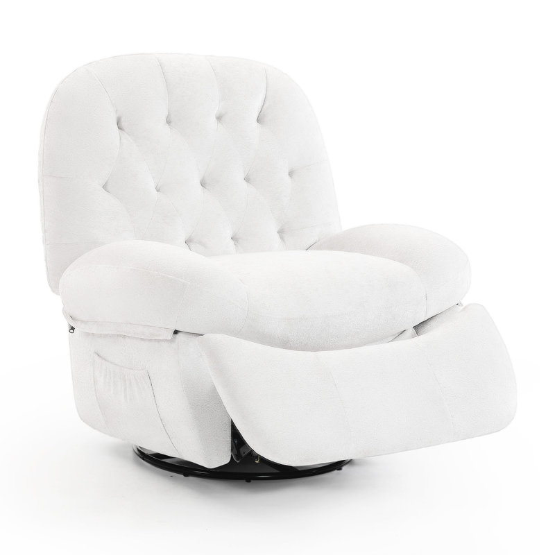 91cm Wide Velvet Swivel, Beige Velvet