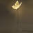 2Pcs Creative Wedding Decoration Elegant Butterfly LED Floor Lamp Silver Warm Light  for Wedding Christmas