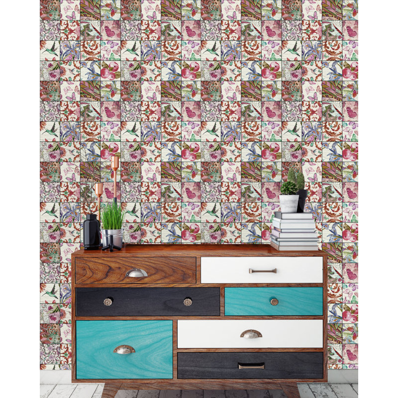 Rouleau de papier peint auto-adhésif, L 16,67 po x l 25 po