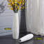 Grand vase de sol en céramique pour décoration intérieure - vase blanc moderne pour arrangements floraux et centres de table décoratifs