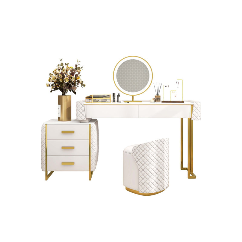 Ensemble coiffeuse et tabouret Dekyn