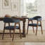 Ensemble de 4 chaises de salle à manger en tonneau Modern-1995020225-1995020229