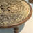 2-Piece Solid Ash Wood Round Nesting Coffee Table Set with 3D Layered Carved Wood & Glass Top