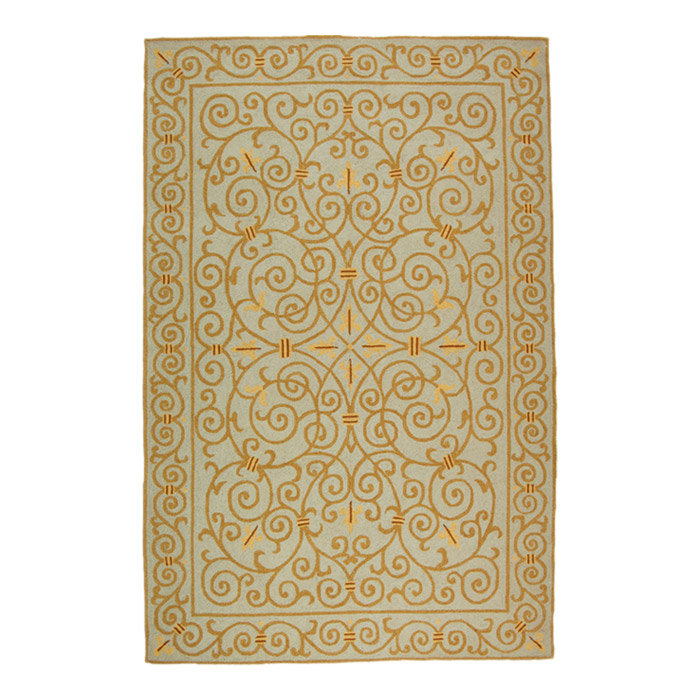 Cher Hand Hooked Wool Pile Oriental Rug