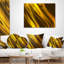 Motif jaune liquide doré - coussin imprimé abstrait-29367480-29367483
