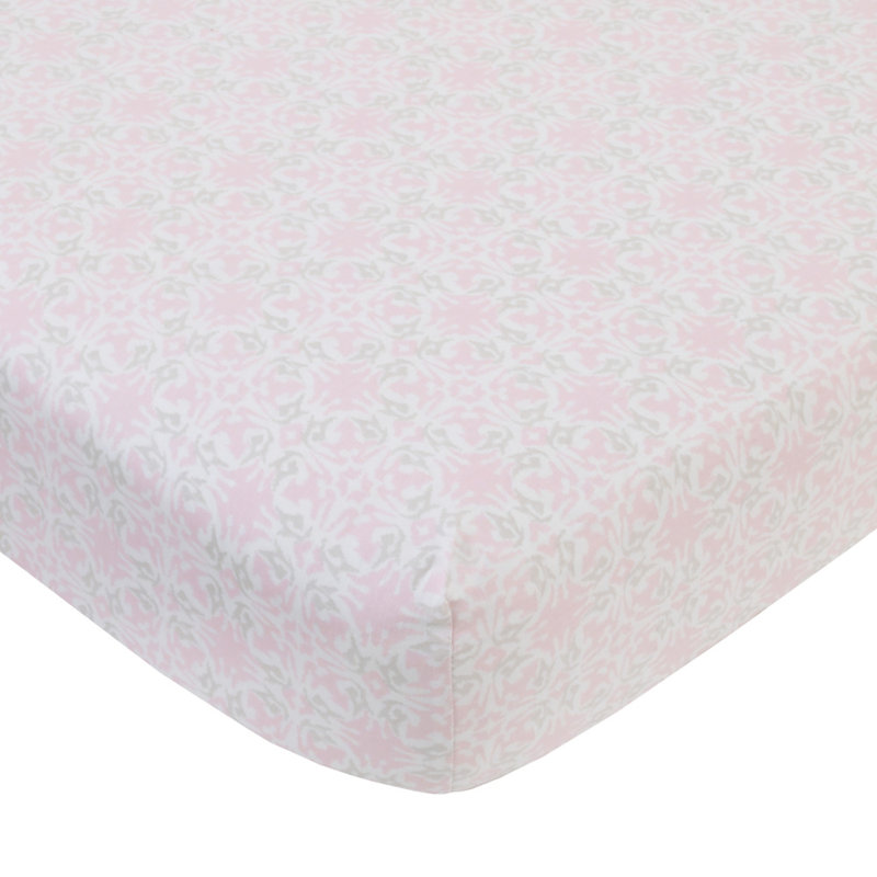 Chava - Piece Standard Crib Fitted Sheet, Pink