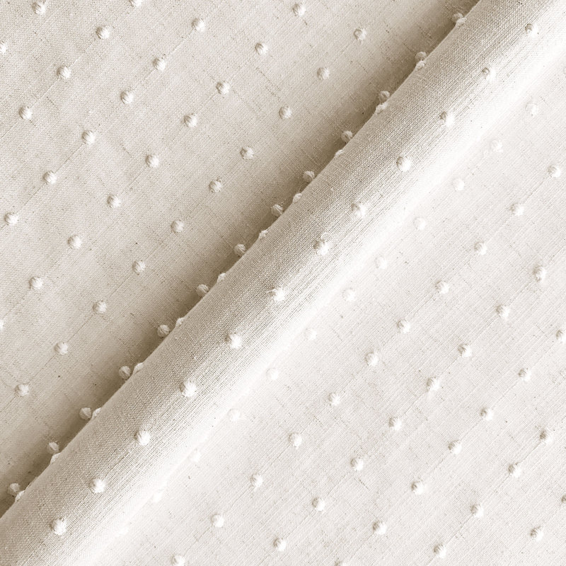 Clearview Dots Fabric, Cream