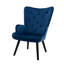 Velvet Wingback Chair
