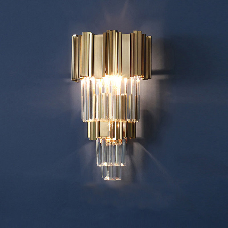 Messer Stainless Steel Flush Mounted Sconce