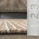 Katasha Checked Wool Brown Area Rug