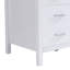 Meuble-lavabo de salle de bain de 118 cm (46,5 po) seulement, porte à fermeture amortie et 6 tiroirs, blanc