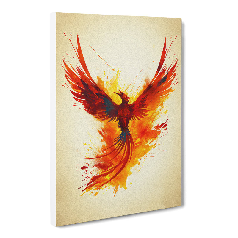 Phoenix Minimalism - Wrapped Canvas, 76cm H x 50cm W x 3cm D