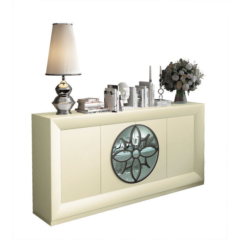 Buffet 71 po de largeur azkary, Haute brillance