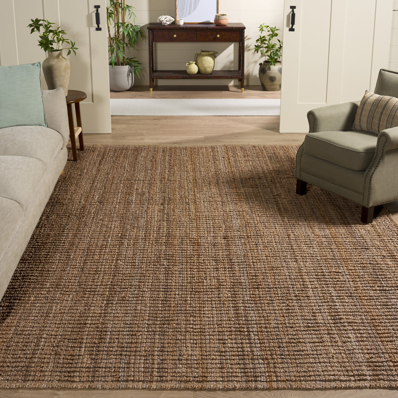 Alda Hand-Woven Jute Rug, Rectangle 7'6" x 9'6"