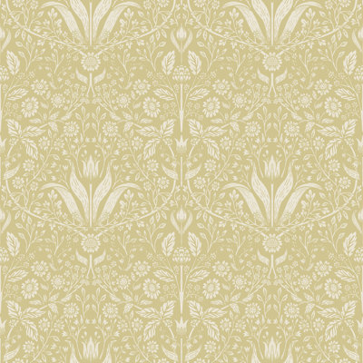 Triste Floral Wallpaper