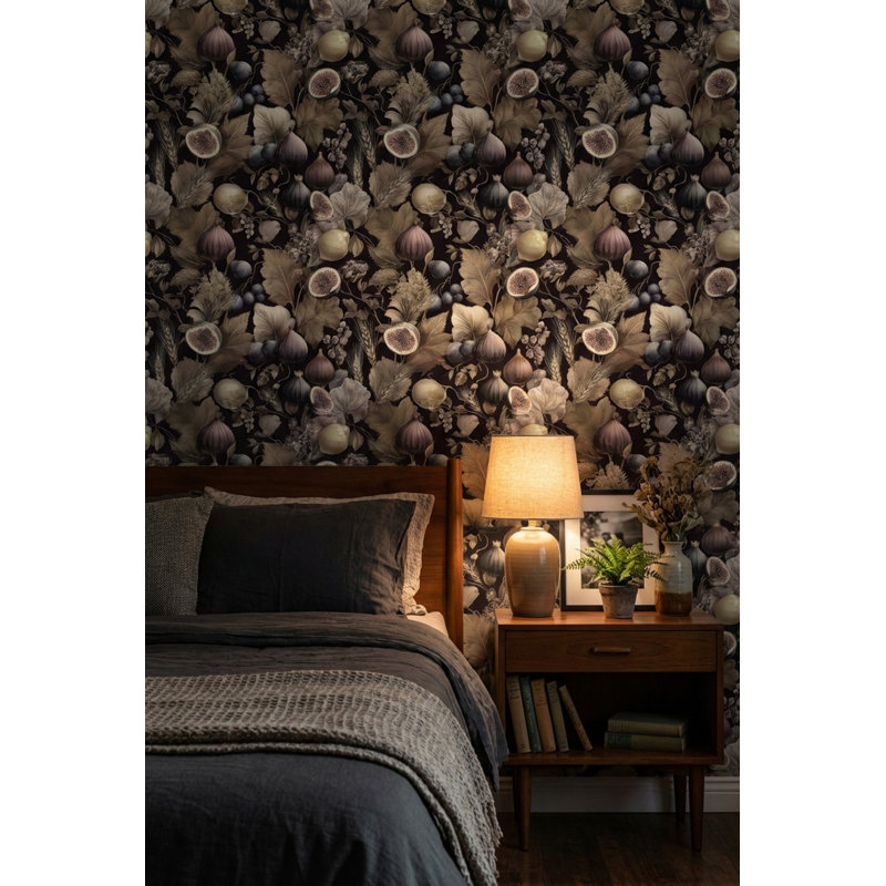 Papier peint floral rétro Botanical, Peler et coller