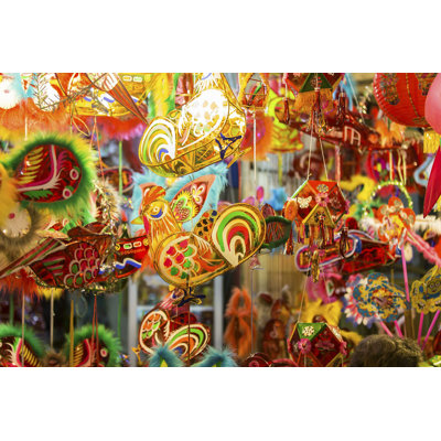«Lanterns in the Mid-Autumn Festival» par Charlietong - photographie sur toile tendue