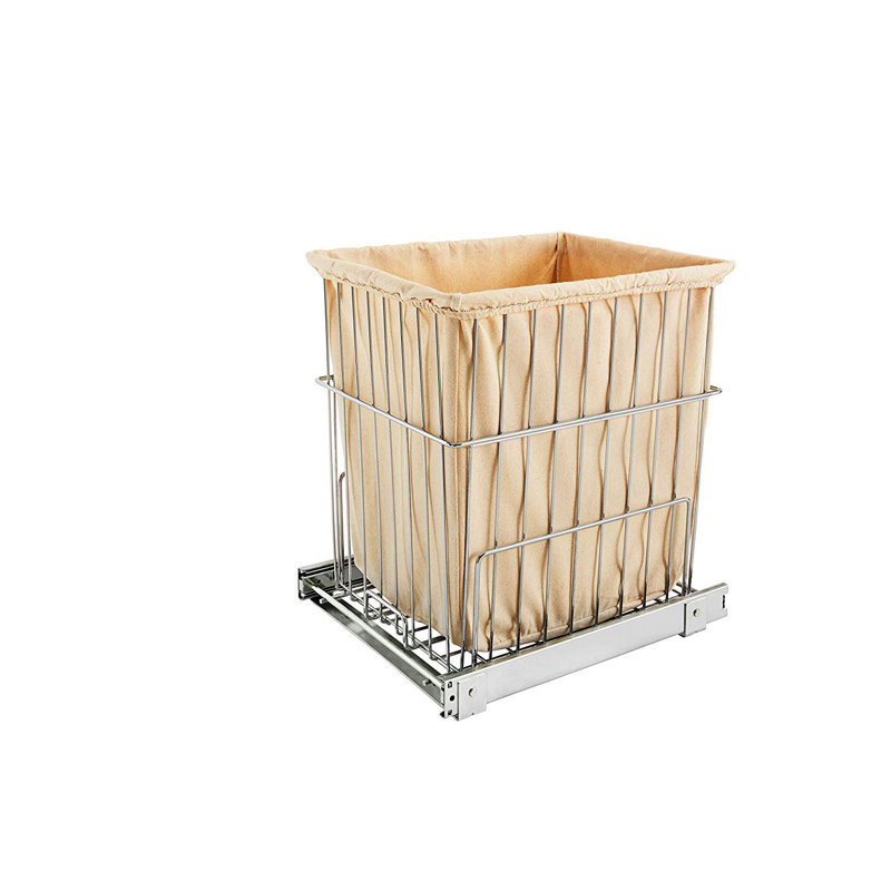 Pullout Wire Clothes Hamper with Liner