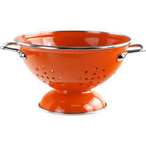 Zulay Kitchen Adjustable Silicone Pot Strainer - Orange