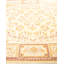 Tapis sable / ivoire traditionnel noué à la main de conception unique 6 pi 1 po x 8 pi 10 po Keller