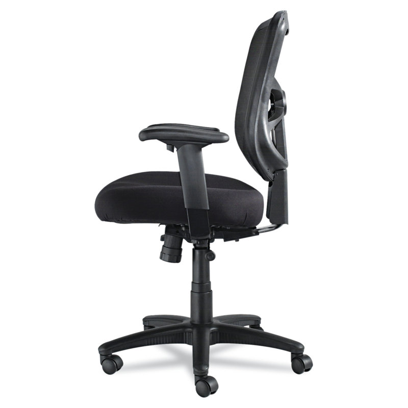 Black Mesh Executive Swivel Chair with Adjustable Arms