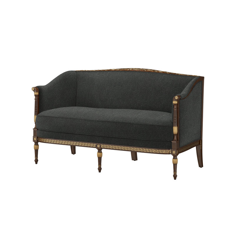 Undulating Loveseat, Rise Charcoal (Performance fabric)