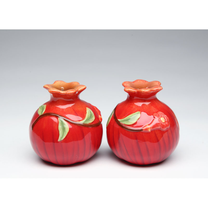 Cosmos Gifts Pomegranate Salt and Pepper Set