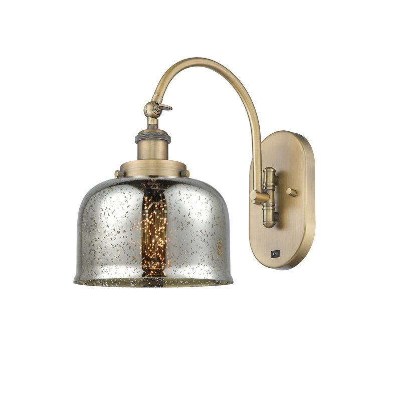 Shauna Swing Arm Sconce, LED, Brushed Brass