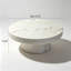 Table basse ronde en simili marbre blanc-1579657718
