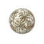 Boule en céramique à motif floral brun et blanc (paquet de 3)