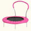 Mini trampoline avec poignée, durable et sécuritaire pour les enfants, assemblage facile et utilisation intérieure / extérieure-128537907