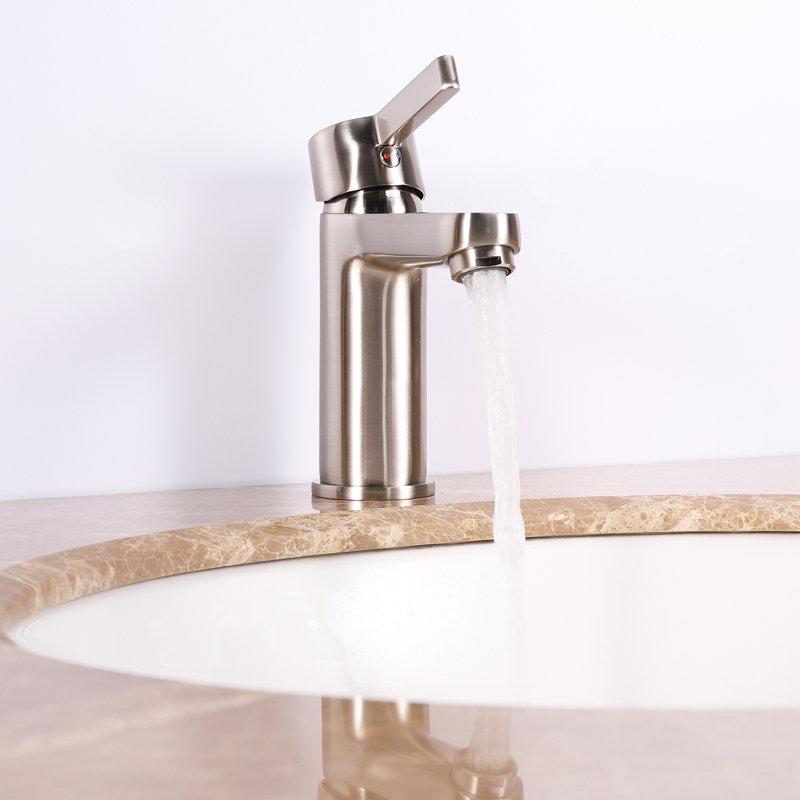 Robinet pour salle de bain à un trou en soie