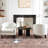 29 " Wide Tufted Faux Leather Small Barrel Bar Club Chair Set Of 2-2053043245