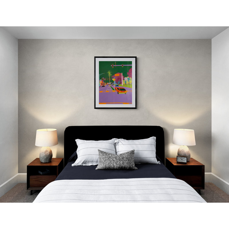 Left Turn Print by Sue Graef, Black Framed Paper, 31.25" H x 25.25" W