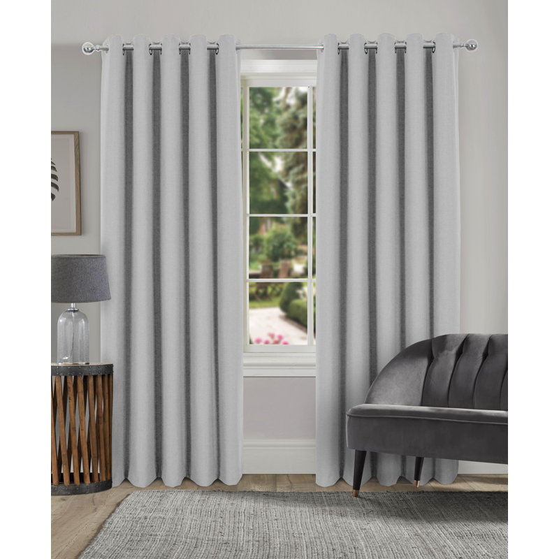 Altynai Blackout Curtain, 165 W x 137 D cm, Grey