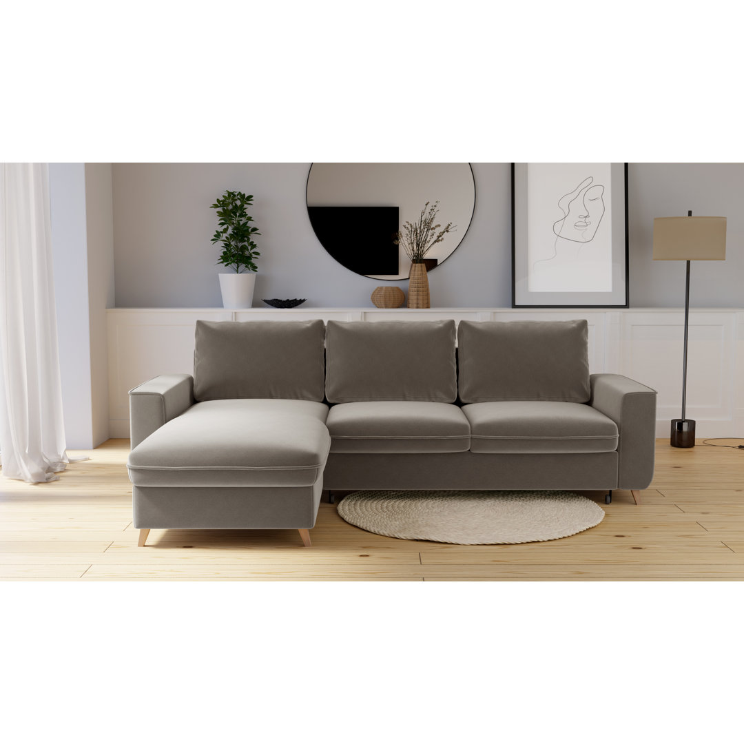 Ecksofa Pugmire mit Bettfunktion