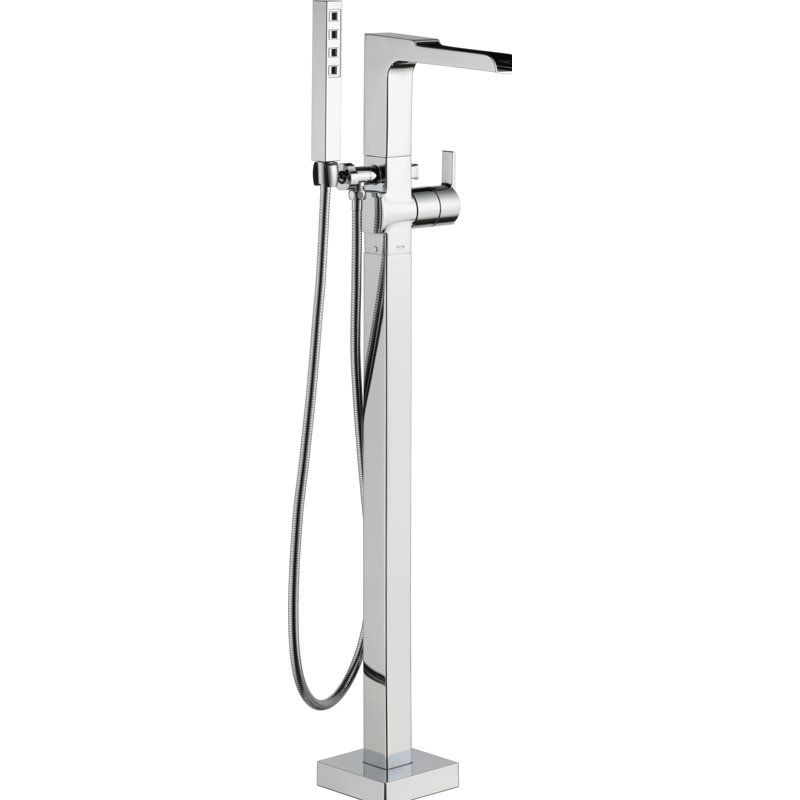 Robinet de baignoire autoportant avec douchette à main Ara®, Chrome