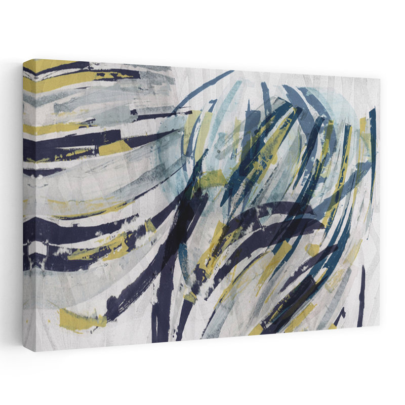 Art contemporain contemporain abstrait, H 32 po x l 48 po