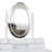 Princess Vanity Desk Set with Mirror & Cushioned Stool,Light Modes-275264564