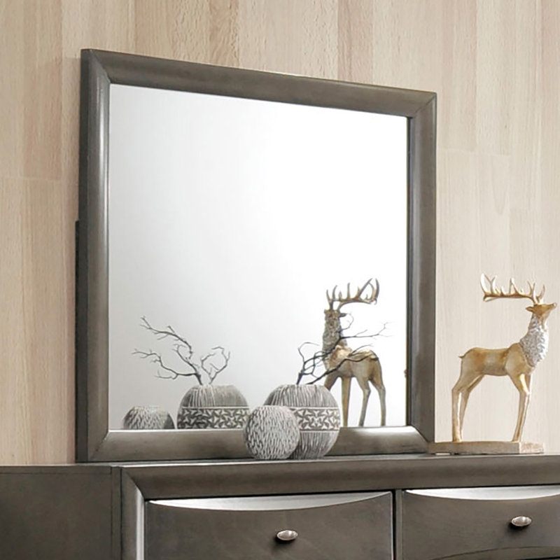 Miroir transitionnel l 39,9 po, gris, Gris