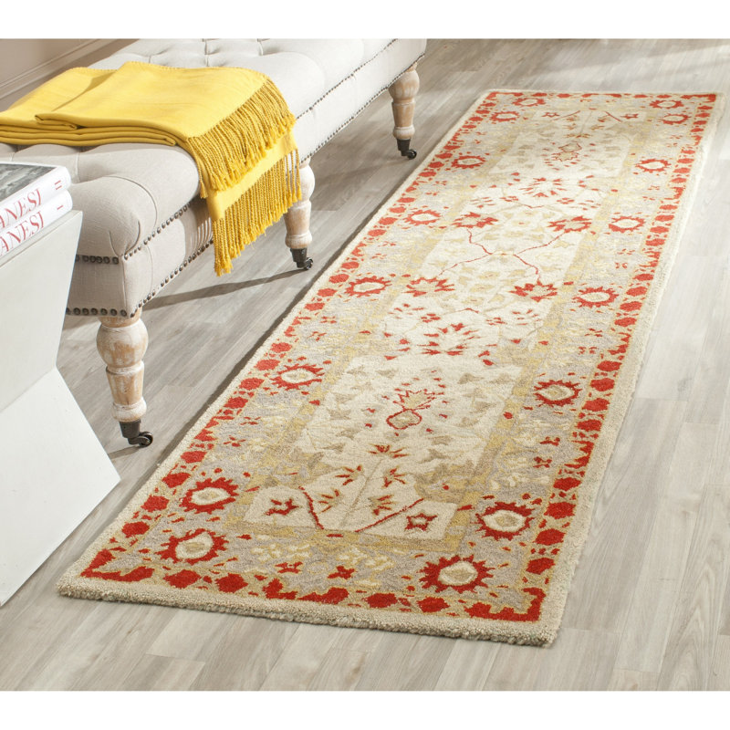 Tingley Hand Tufted Wool Pile Oriental Rug, Runner 2'3" x 8'